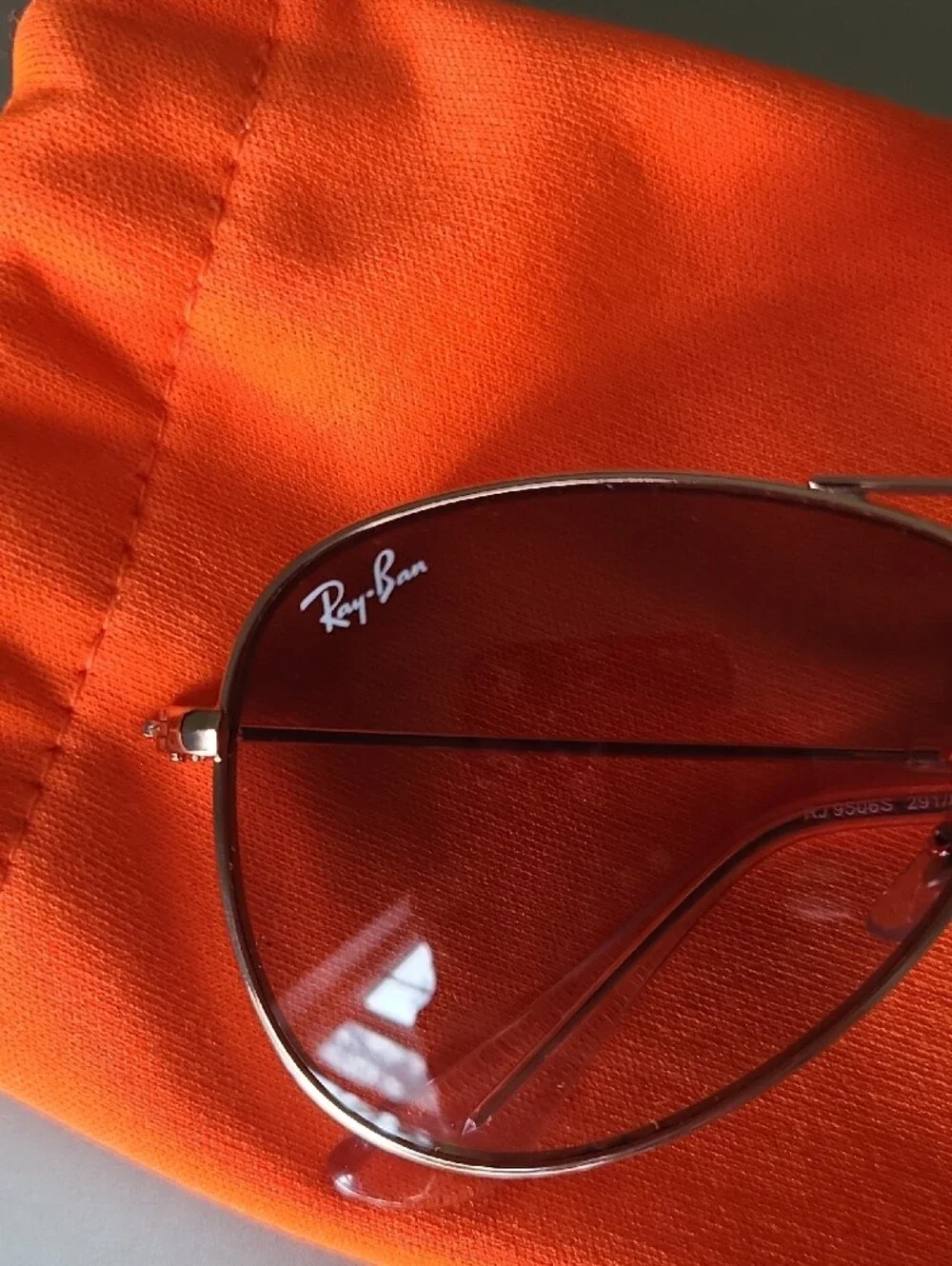 Ray-Ban Aviator Sunglasses - Orange Gradient Lenses